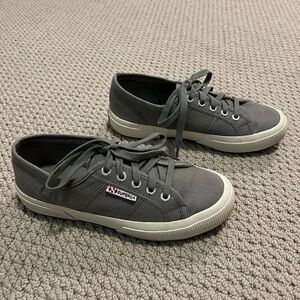Superga 2750-Cotu Classic Sneaker Color Gray Dark Sage (M38)
